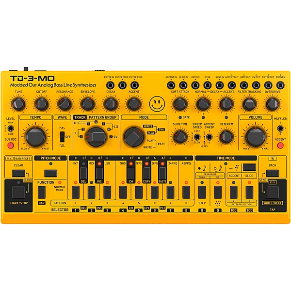 TD 3 MO AM Analog Bass Line Synthesizer Yellow