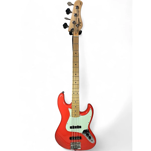 Used Tagima TJB 435 Fiesta Red Electric Bass Guitar