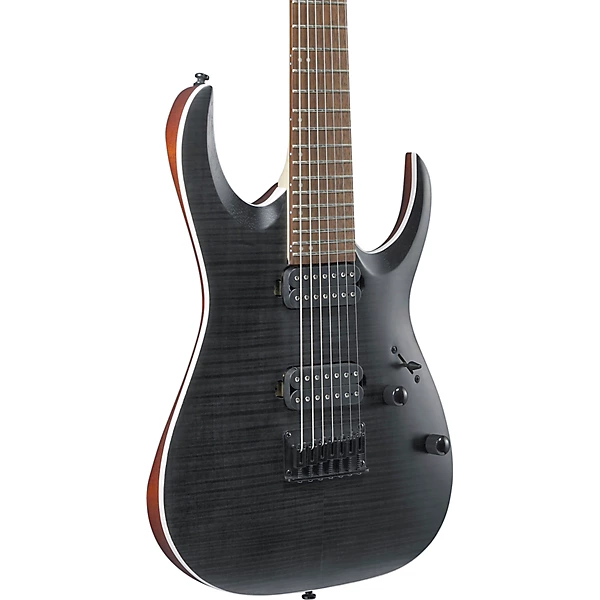 Ibanez RGA Series RGA742FM 7 String Electric Guitar Transparent Gray Flat