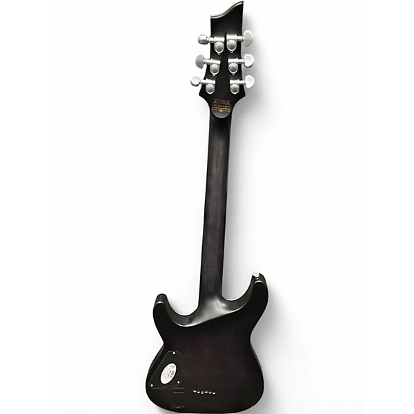 Schecter Guitar Research Used Schecter Guitar Research C1 Platinum Trans Black Solid Body Electric Guitar