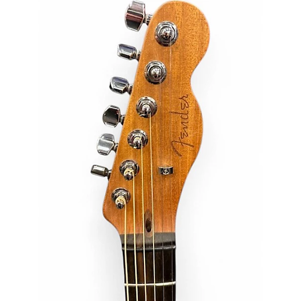 Used Fender American Acoustasonic Telecaster 3 Tone Sunburst Acoustic Electric Guitar