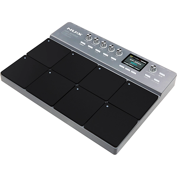 NUX DP 2000 Digital Percussion Pad with 8 Velocity Sensitive Pads, FX, and Bluetooth Black
