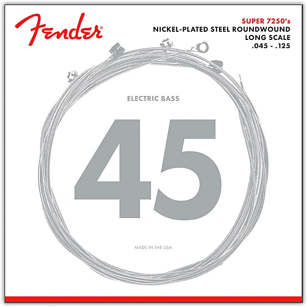 7250 5M Super Bass Nickel Plated Steel Long Scale 5 String Bass Strings Medium