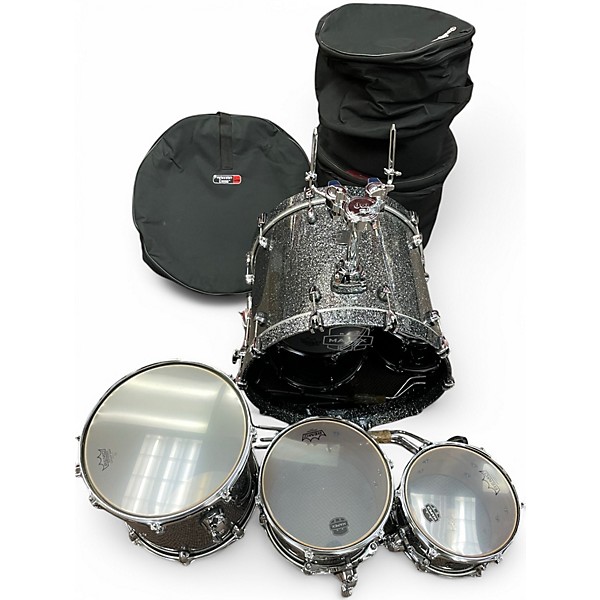 Mapex Used Mapex 4 Piece Saturn Jazz granite sparkle Drum Kit.gc