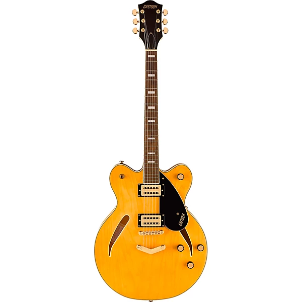 Streamliner Limited Edition Center Block Cat Eye with V Stoptail and Gold Hardware Electric Guitar Village Amber