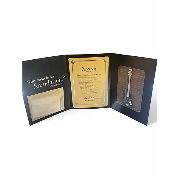 Used 2023 Sadowsky Guitars METROLINE SML21VJ4 03 ASH FR BLACK TRANSPARENT SATIN Electric Bass Guitar