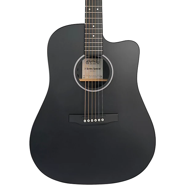DC X1E Special X Series HPL Dreadnought Acoustic Electric Guitar Black