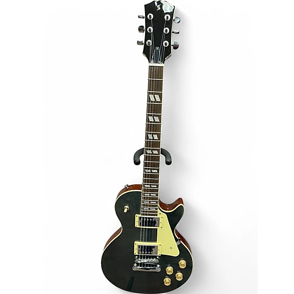 Used Stagg LP Style Single Cut trans grey Solid Body Electric Guitar