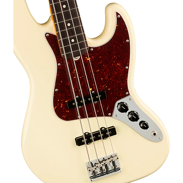 American Professional II Jazz Bass Rosewood Fingerboard Olympic White