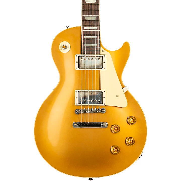 1957 Les Paul Standard Goldtop Dark Back Reissue VOS Left Handed Electric Guitar Double Gold
