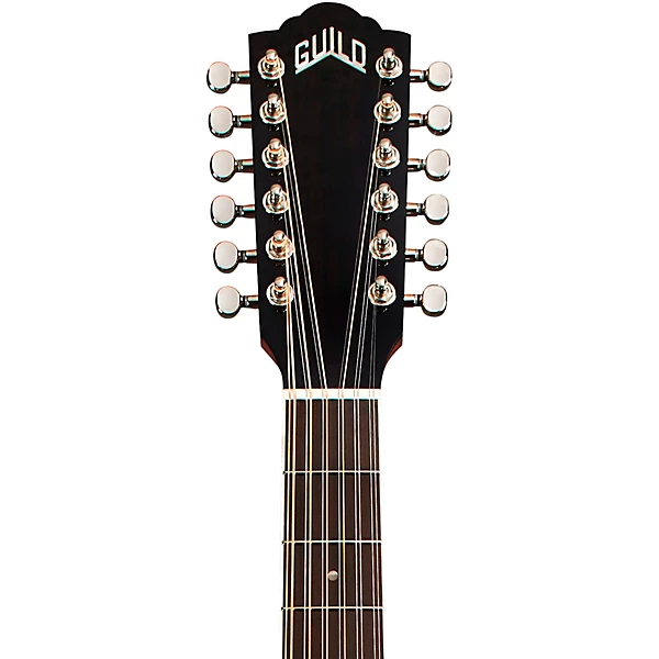 Guild F 2512E Deluxe Rosewood Westerly Collection Jumbo 12 String Acoustic Electric Guitar Natural