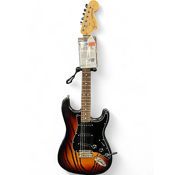 Fender Used Fender Limited Edition Sandblasted Stratocaster sandblasted three tone sunburst Solid Body Electric Guitar.gc