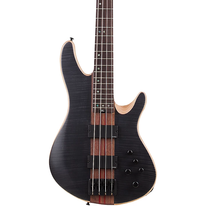 Charles Berthoud CB 4 Electric Bass See Thru Black Satin