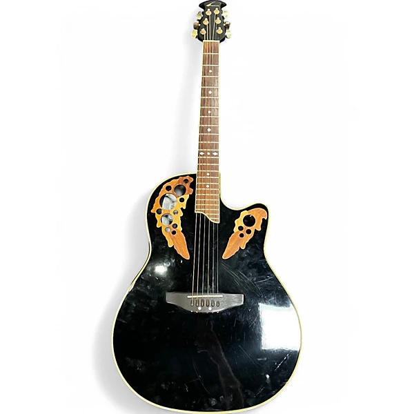 Ovation Used Ovation CS257 Celebrity Ebony Acoustic Electric Guitar.gc