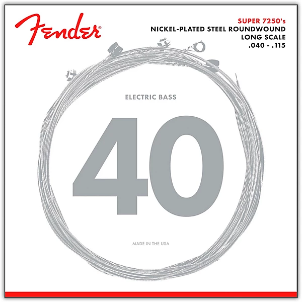 7250 5L Super Bass Nickel Plated Steel Long Scale 5 String Bass Strings Light