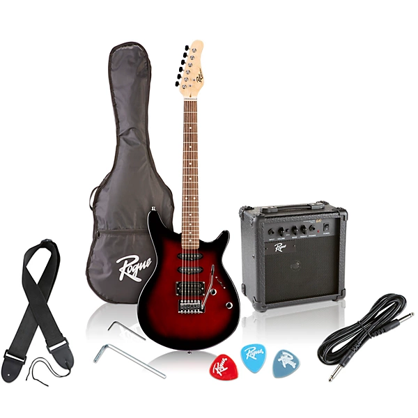 Rocketeer Electric Guitar Pack Red Burst