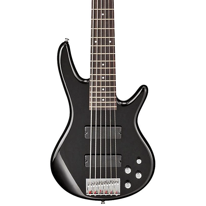 Gio GSR206 6 String Bass Guitar Black