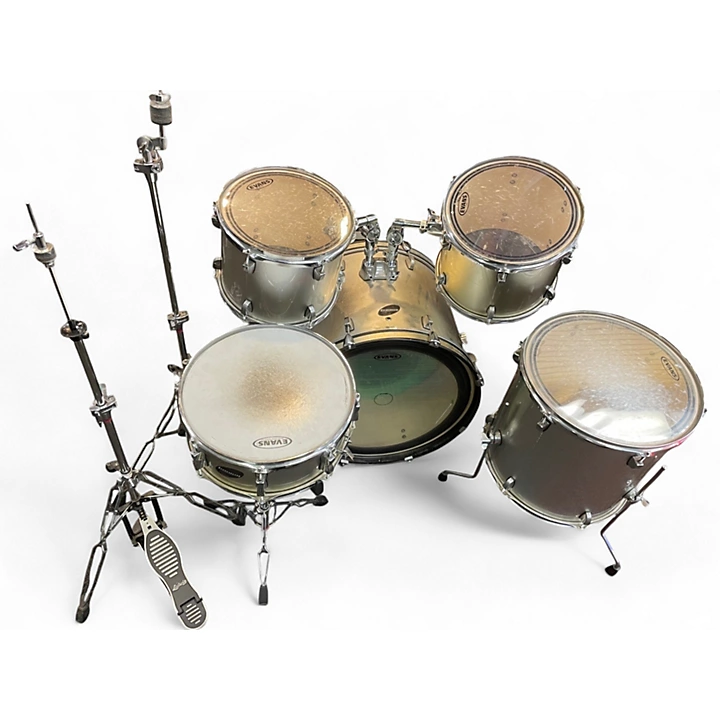Used Ludwig 5 Piece Accent CS champagne Drum Kit