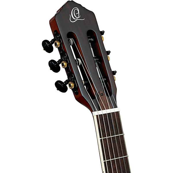 Ortega RTPSTD Nylon String Acoustic Electric Guitar Satin Black