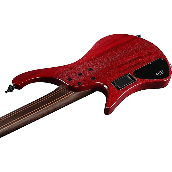 EHB1505 5 String Ergonomic Headless Bass Stained Wine Red Low Gloss