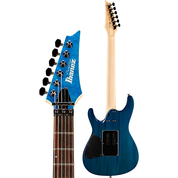 S Prestige S6570Q 6 string Electric Guitar Natural Blue