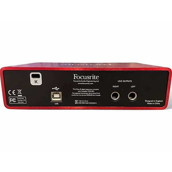 Focusrite Used Focusrite Scarlett 2i2 Gen 2 Audio Interface