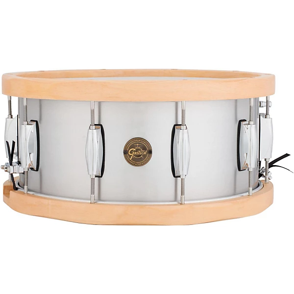 Gretsch Drums Gold Series Aluminum/Maple Snare Drum 14 x 6.5 Wood Hoop