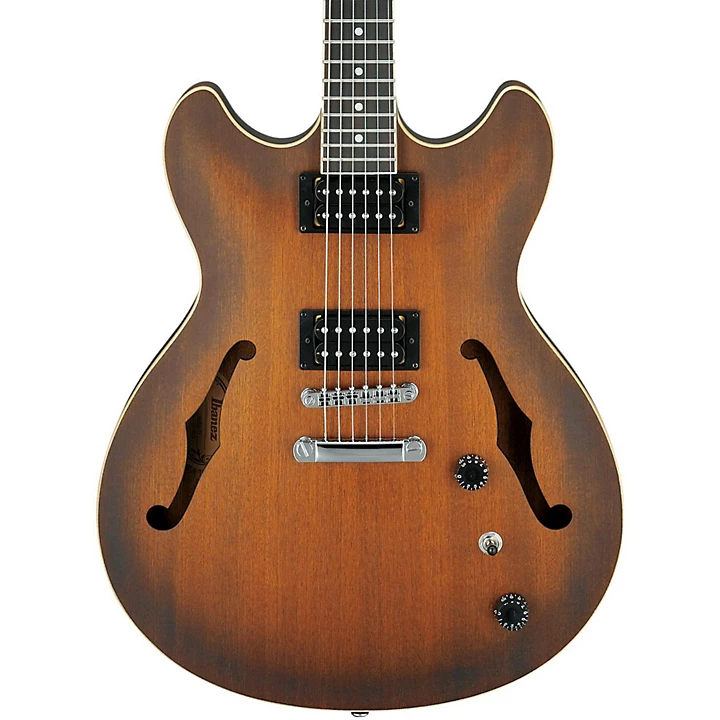 Artcore Series AS53 Semi Hollow Electric Guitar Flat Tobacco
