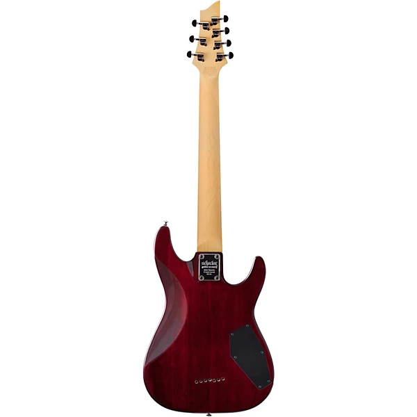Schecter Guitar Research Omen Extreme 7 Left Handed Electric Guitar Black Cherry