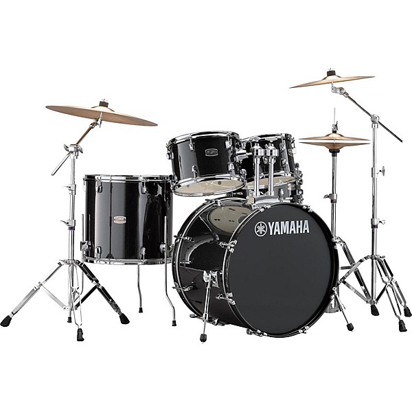 Yamaha Rydeen 5 Piece Shell Pack With 22 Bass Drum Level 2 Black Glitter