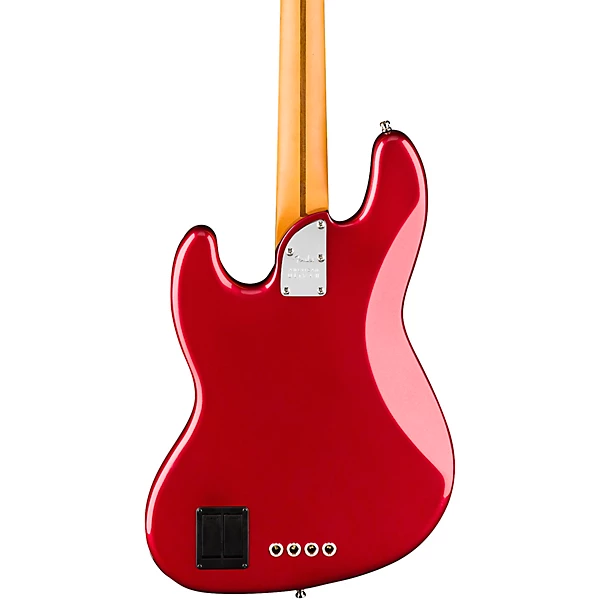 American Ultra II Jazz Bass Maple Fingerboard Sinister Red