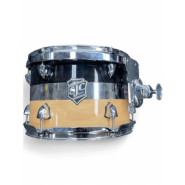 SJC Drums Used SJC Drums 3 Piece Custom Maple Tuxedo Drum Kit.gc