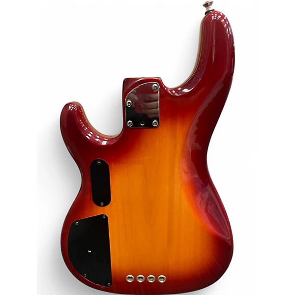 Used Fender Zone PJ bass Cherry Sunburst Electric Bass Guitar