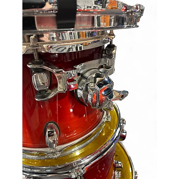 Mapex Used Mapex 4 Piece Meridian Birch Cherry Fade Drum Kit.gc