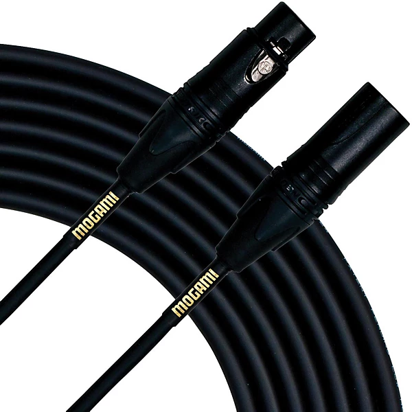 Gold Neglex Quad Microphone Cable for Studio Neutrik XLR 25 ft
