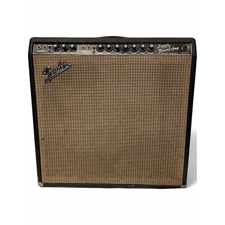 Vintage 1966 Fender Super Reverb 4x10 Tube Guitar Combo Amp