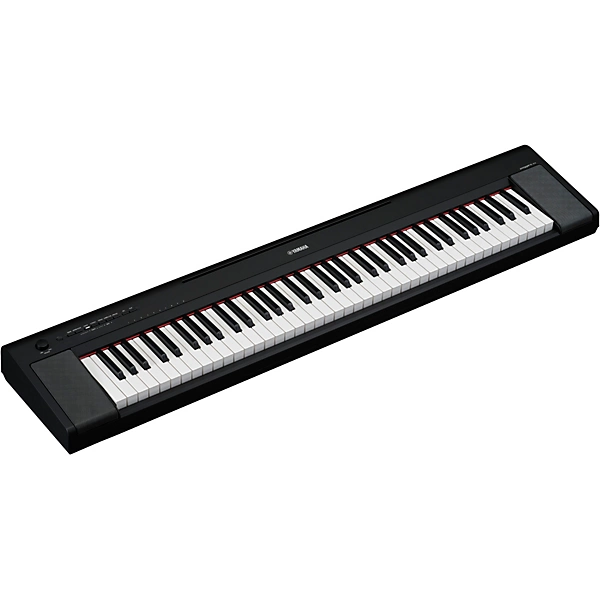 Piaggero NP 35 76 Key Portable Keyboard Essentials Bundle Black