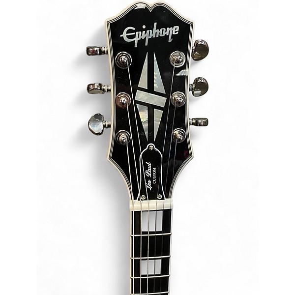 Used Epiphone LES PAUL CUSTOM LIMITED EDITION SILVER BURST Solid Body Electric Guitar