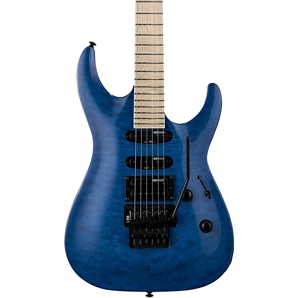 ESP LTD MH 203QM Electric Guitar Level 2 See Thru Blue