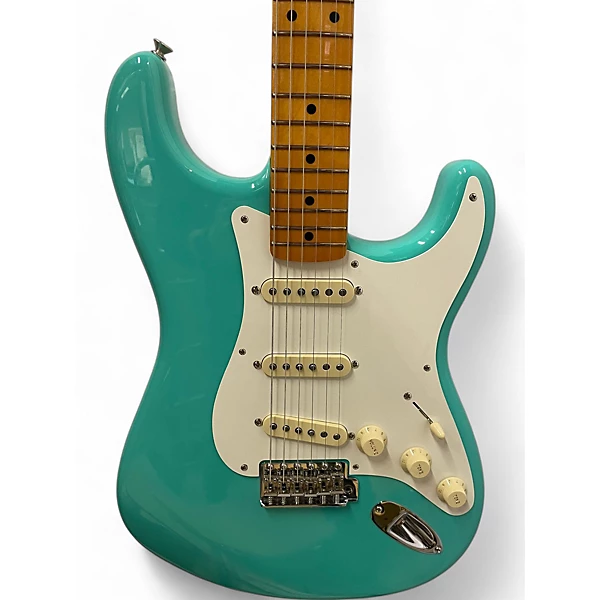 Used 2024 Fender AMERICAN VINTAGE II 1957 STRATOCASTER Seafoam Green Solid Body Electric Guitar