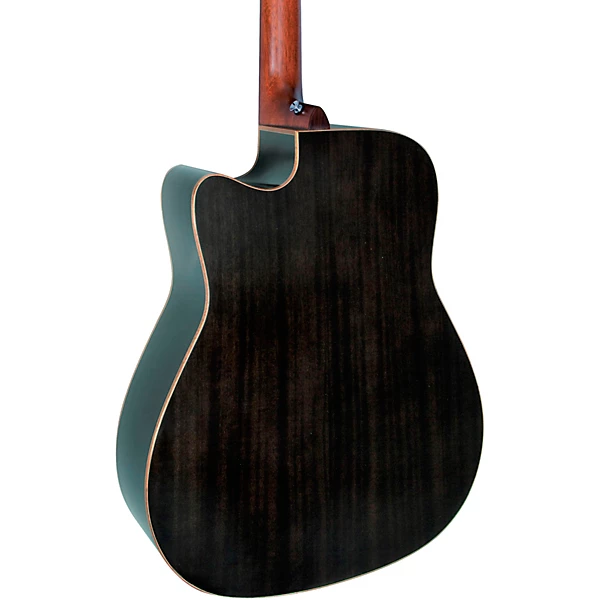 A Series A1M Cutaway Dreadnought Acoustic Electric Guitar Pack Transparent Black