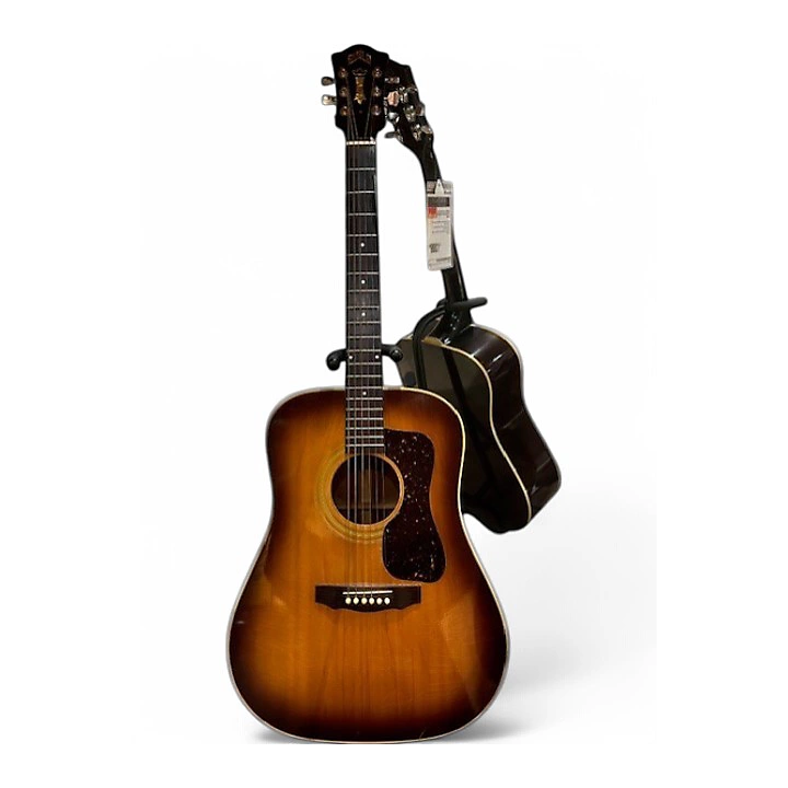 Vintage 1974 Guild D140 Tobacco Burst Acoustic Guitar