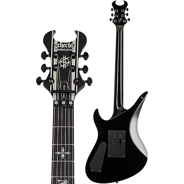 Schecter Guitar Research Synyster Gates Custom Electric Guitar Black Pinstripes