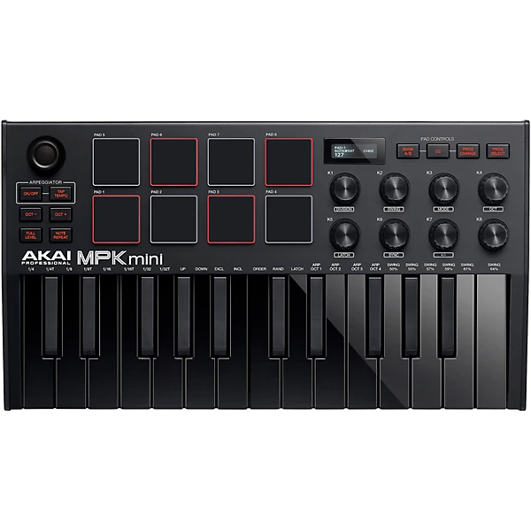 MPK Mini MK3 Keyboard Controller Black on Black