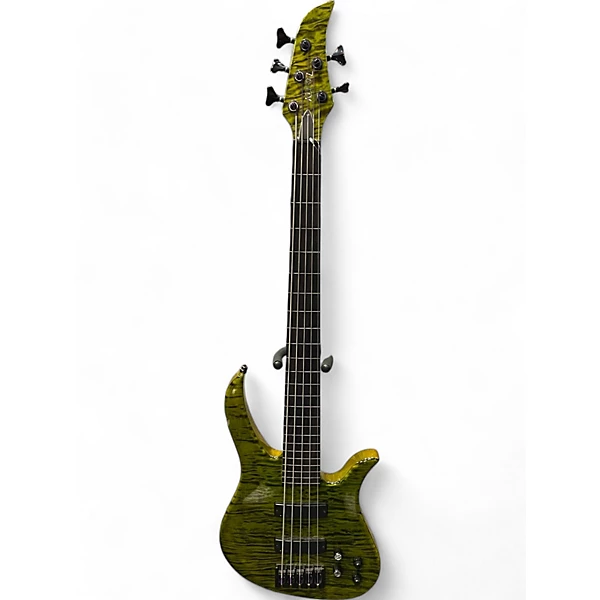 Used Kiesel Brian Bromberg Custom Poison Green Electric Bass Guitar