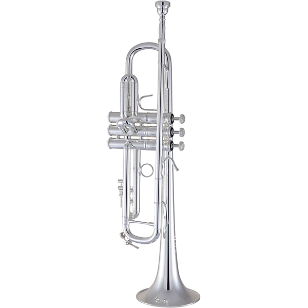 180 Stradivarius 43 Bell Series Professional Bb Trumpet with Reverse Leadpipe Silver plated Yellow Brass Bell