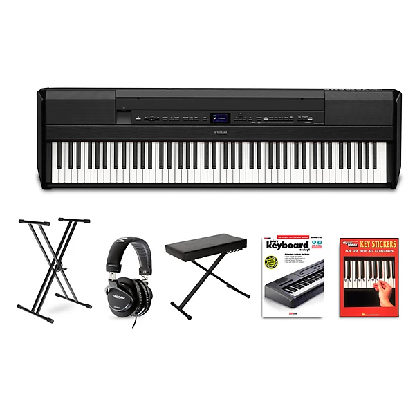 P 525 88 Key Digital Piano Package Black Beginner Package