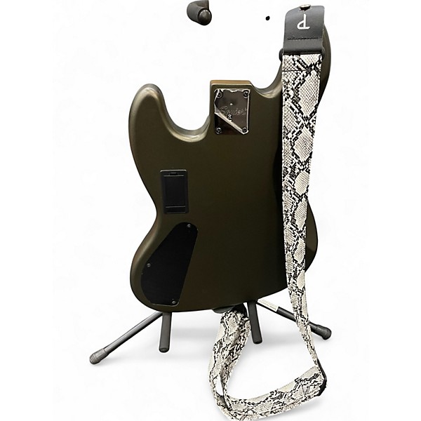 Used Squier Contemporary Active Jazz Bass HH Charcoal Electric Bass Guitar