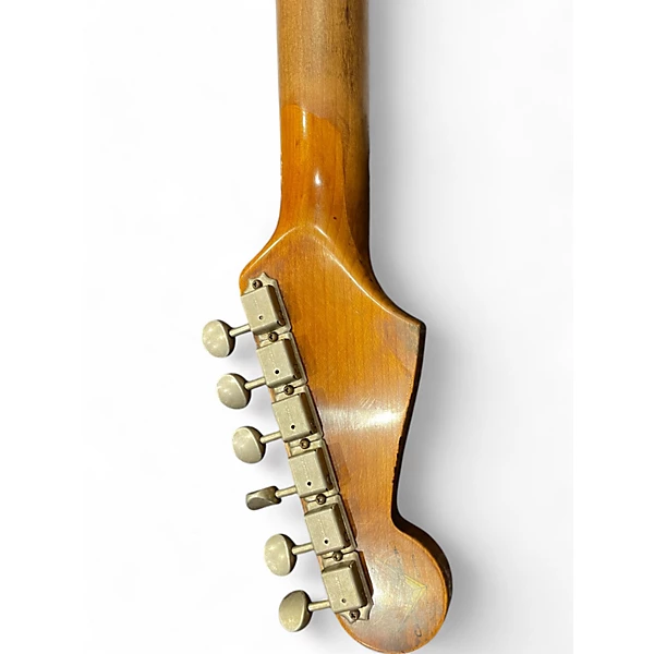 Fender Used Fender Custom Roasted 60s Stratocaster Heavy Relic blue over sunburst Solid Body Electric Guitar.gc