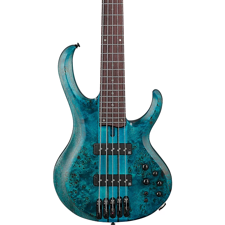 Ibanez BTB945 5 String Electric Bass Guitar Cosmic Blue Low Gloss